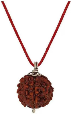 SHRI ASTHA VINAYAK Original Panchmukhi Rudraksh for Locket Mens,Womens unisex Pendant pack of 1 Wood Pendant