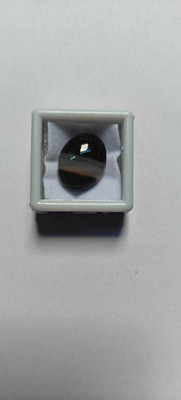 irfangems 10.50 Ct Natural Black Sulemani Hakik Lab Certificate Gemstone Agate Stone Pendant