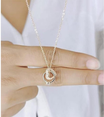 Temora Stylish & Trendy Sterling Silver Cubic Zirconia Sterling Silver Pendant Set