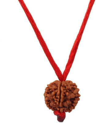 JangraBro Four Face Rudraksha Wood Pendant