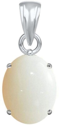 PTM Opal Natural 3.25 Ratti or 3 Ct Gemstone Men & Women bis Hallmark 925 Sterling Silver Stone Pendant