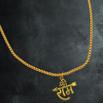 Madhur Creation JAI SHREE RAM LOCKET Gold-plated Brass, Alloy Pendant