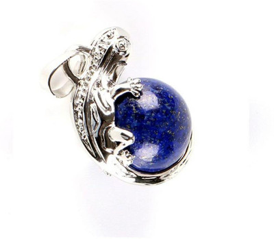 AIR9999 Lapis Lazuli Ball And Lizard Shaped Men & Women Lapis Lazuli Alloy, Crystal Pendant
