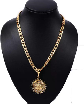 OFBOSMI Simple Elegant Versatile Everyday Pendant Locket for Men Women Gold-plated Alloy Locket