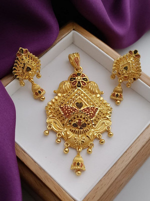 gb creation Alloy Gold-plated Gold Jewellery Set(Pack of 2)