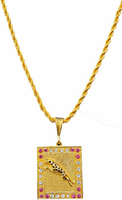 Aviate r & Rasha chain Gold-plated Diamond Alloy Pendant Set