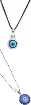 aradhya fashion Simple Elegant Versatile Everyday Pendant Locket for Men Women Stone, Stainless Steel, Glass