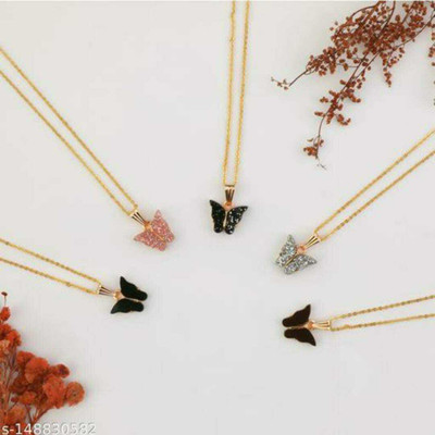 SB ENERTPRISE Gold-plated Beads Brass Locket Set