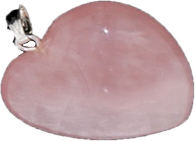 EXCEL Pink Rose Quartz Heart Shaped Quartz Stone Pendant