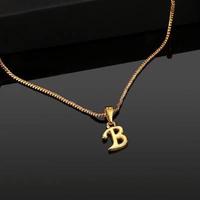 Estele Intital B Letter Pendant for Women Gold-plated Alloy Pendant