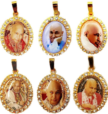 GURUJI CREATION LOCKET COMBO Stone Pendant Set