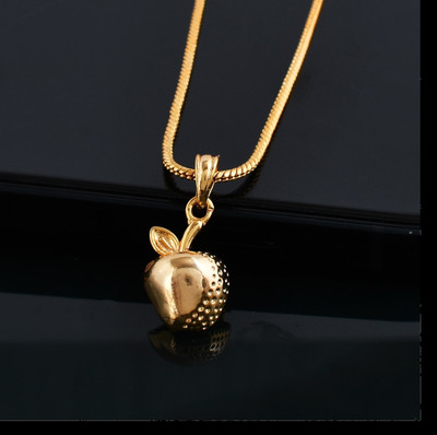 PYR JEWELS gold chain design Gold-plated Brass Pendant Set