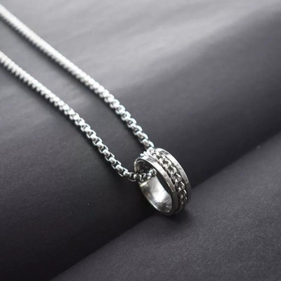 EndlessFashion C 361_JSE-spin pendent_118 Silver Stone Pendant Set