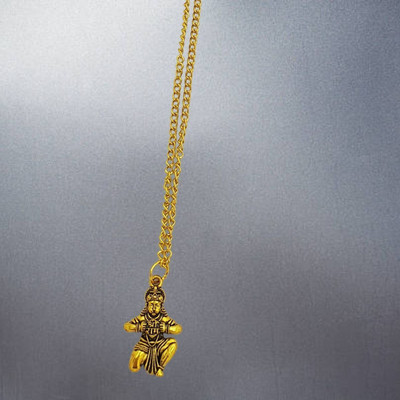 FLY PL STORE Hanuman ji locket for postive energy locket for men hanuman pendant Gold-plated Brass, Alloy Locket