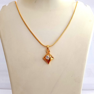 Nawab Collection Gold-plated Cubic Zirconia Alloy Pendant Set
