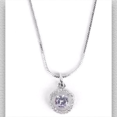 aklina Religious Chain Pendant Set Silver Alloy Pendant Set