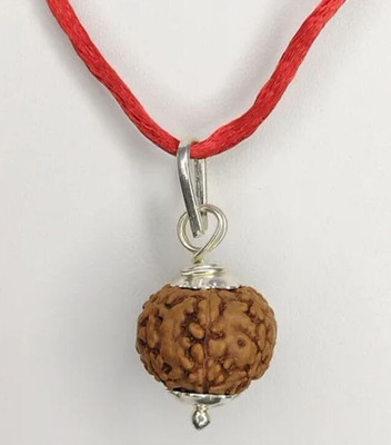 Beautum 7 MUKHI INDONESIAN RUDRAKSHA WITH NATURAL FINISH Wood Pendant