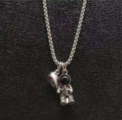 m a enterprises F 143_JSE-astro ruby Silver Stone Pendant Set