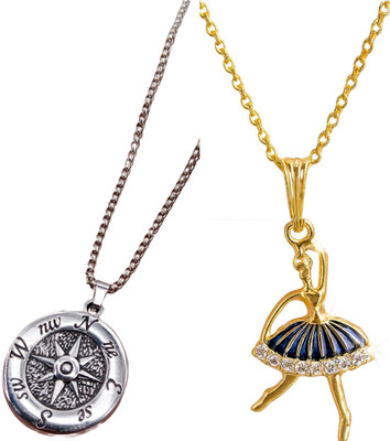 HEM RUPA Exquisite Locket and Chain Designs for Men, Boys, Women and Girls Gold-plated Metal, Metal Locket Set