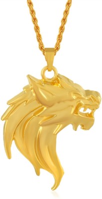 MissMister Brass Micron Goldplated heavy Lion Head Fashion Pendant Gold-plated Brass Pendant