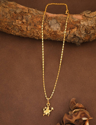 CLONEO Attractive Design Pendant with Chain Necklace Gold-plated Alloy