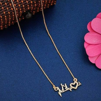 JETWAL Attractive Design Pendant with Chain Necklace Gold-plated Alloy