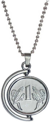 Riingzinee Silver coin pendant Titanium Metal Pendant