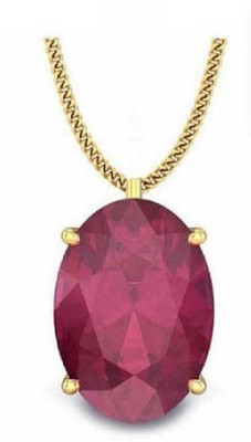 RATAN BAZAAR Gold-plated Ruby Pendant Gold-plated Ruby Bronze Pendant