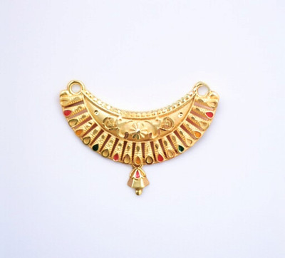 SAPNAPALACE Micro Mangalsutra Pendant Golden Touch Gold-plated Brass Pendant