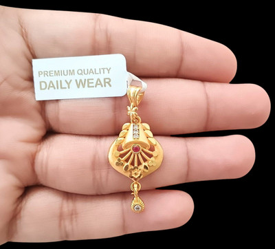 DIVS FASHION Designer pendant with small hanging Gold-plated Brass Pendant