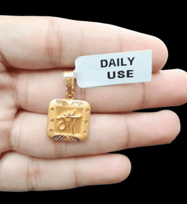 DIVS FASHION Maa pendant with gold plated in square shape Gold-plated Brass Pendant