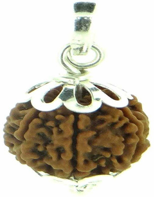Jewelswonder 7 Mukhi Rudraksha Pendent with Jgl Lab Certified Silk Dori Beads Wood