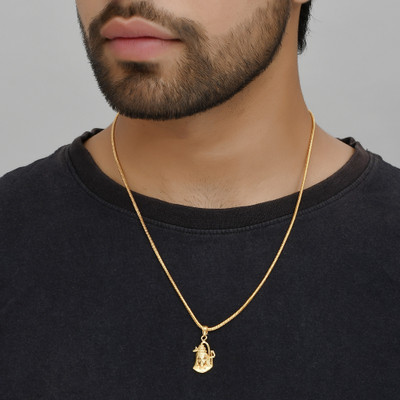 PYR JEWELS Gold-plated Brass Pendant Set