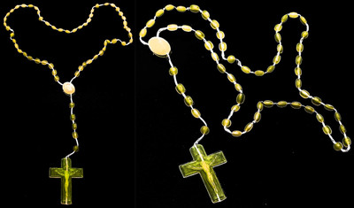 Dynamic Retail Global Jesus Cross Radium Locket Pendant Necklace Religious Jewellery Christmas NL291 Crystal Pendant Set