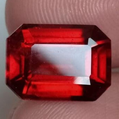 JEMSPRIME 7.25 Ratti 6.25 Crt Natural Burma Ruby Manik Birthstone Original Ruby Stone