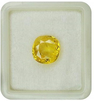 barmunda gems 5.25 Ratti Yellow Sapphire Gemstone Original Certified Pukhraj Stone Sapphire Stone