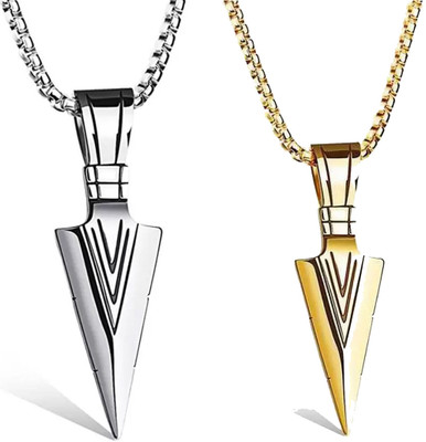 Shiv Jagdamba Titanium Stainless Steel Pendant Set