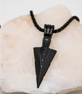 Maatrachaaya Stylish Titanium Plated Arrow Head Pendant Titanium Stainless Steel Pendant