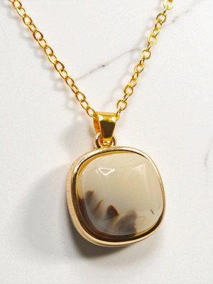 sapraa trends Gold Korean Pendant Set Gold-plated Stainless Steel Pendant Set