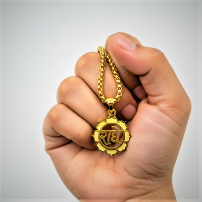 aklina 1 gm Exclusive Single Locket Set Gold-plated Alloy Locket Set