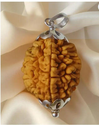 uniworldwide Uniworldwide 2 Mukhi Rudraksha For Men Wood Locket