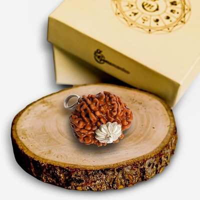 DIVINE SOUVENIRS 7 Mukhi Rudraksha Seven Face Rudraksha Nepali Rudraksha Wood Pendant