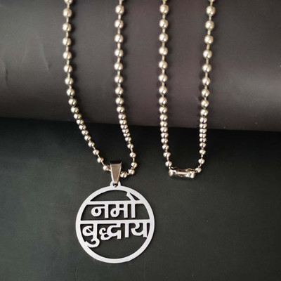Shiv Jagdamba Sterling Silver Stainless Steel Pendant