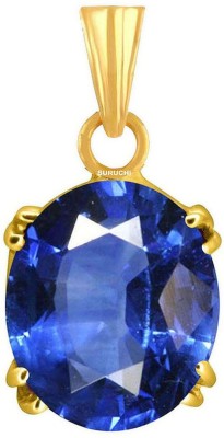 Suruchi Gems & Jewels Blue Sapphire (Neelam) 10.25 Ratti or 9.5 Ct Panchdhatu (5 Metal) men and women Gold-plated Alloy Pendant
