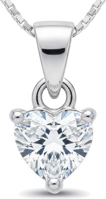 Parnika Sterling Silver Cubic Zirconia Sterling Silver Pendant