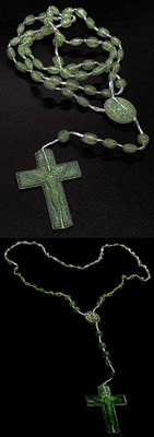 Dynamic Retail Global Jesus Cross Radium Locket Pendant Necklace Religious Jewellery Christmas NL776 Crystal Pendant Set