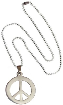 Shiv Jagdamba Bikers jewelry Peace Sign Symbol pendant Sterling Silver Stainless Steel Pendant Set