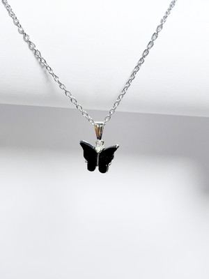 Animated F 38_JS bf blak pendent Stone Pendant Set
