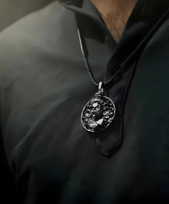 m a enterprises Sterling Silver Metal Locket Set