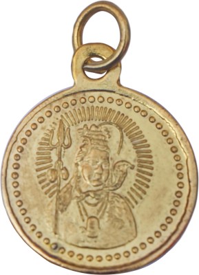 HAWAI Gold Plated Lord Shiva Maha Mrityunjaya Yantra Religious Pendant for Men & Women Gold-plated Brass Pendant